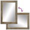 vidaXL Bathroom Mirror 50x70 cm Solid Wood Mango and Glass