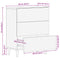 vidaXL Sideboard 60x33.5x75 cm Solid Wood Mango