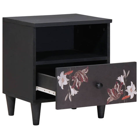 vidaXL Bedside Table 2 pcs Brown 40 x 33 x 46 cm Solid Mango Wood