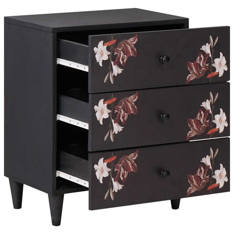 vidaXL Bedside Table Multicolour 50 x 33 x 60 cm Solid Mango Wood