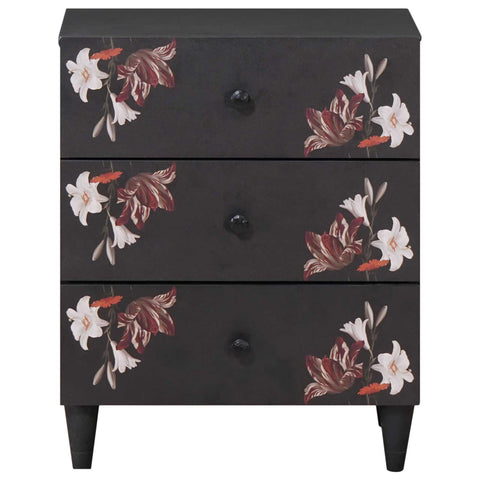 vidaXL Bedside Table Multicolour 50 x 33 x 60 cm Solid Mango Wood