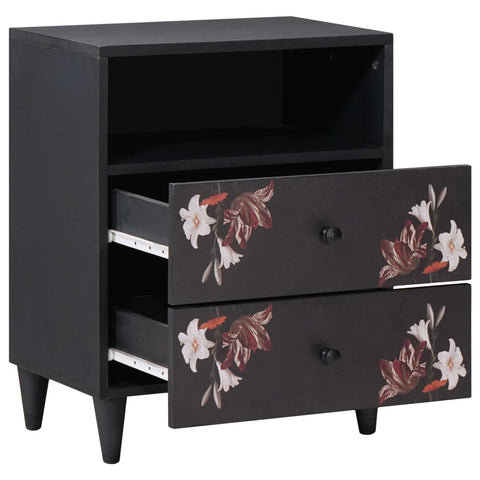 vidaXL Bedside Table Multicolour 50 x 33 x 60 cm Solid Mango Wood