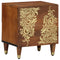 vidaXL Bedside Cabinet Honey brown 40 x 33 x 46 cm Solid mango wood