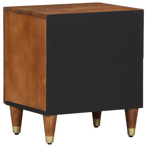 vidaXL Bedside Cabinet Honey brown 40 x 33 x 46 cm Solid mango wood