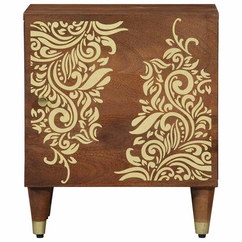 vidaXL Bedside Cabinet Honey brown 40 x 33 x 46 cm Solid mango wood