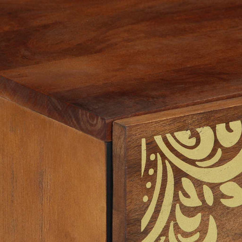 vidaXL Bedside Cabinet Honey brown 40 x 33 x 46 cm Solid mango wood