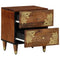 vidaXL Bedside Cabinet Honey brown 40 x 33 x 46 cm Solid mango wood