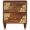 vidaXL Bedside Cabinet Honey brown 40 x 33 x 46 cm Solid mango wood