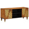 vidaXL TV Cabinet with Shelf Brown 105 x 33.5 x 46 cm Solid Mango wood