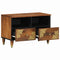 vidaXL TV Cabinet with Shelf with Storage Brown Solid Mango wood