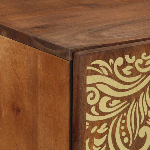 vidaXL Sideboard Brown 60 x 33.5 x 75 cm Solid Mango wood