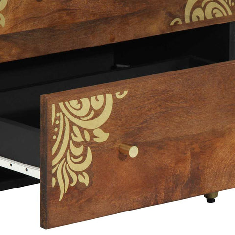 vidaXL Sideboard Brown 60 x 33.5 x 75 cm Solid Mango wood