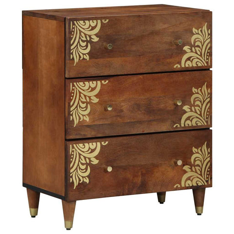 vidaXL Sideboard Brown 60 x 33.5 x 75 cm Solid Mango wood
