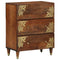 vidaXL Sideboard Brown 60 x 33.5 x 75 cm Solid Mango wood