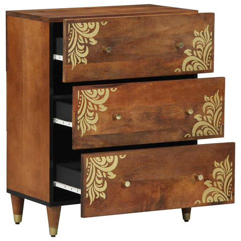 vidaXL Sideboard Brown 60 x 33.5 x 75 cm Solid Mango wood