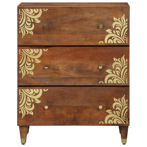 vidaXL Sideboard Brown 60 x 33.5 x 75 cm Solid Mango wood
