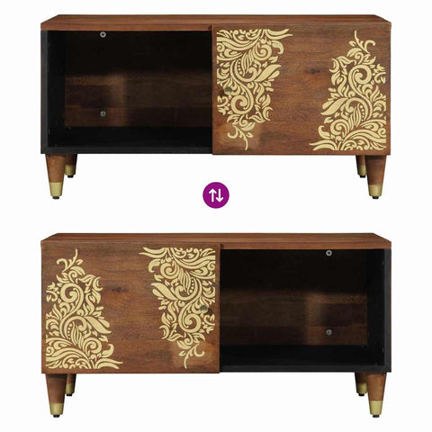 vidaXL Coffee Table Honey brown 80 x 50 x 40 cm Solid mango wood