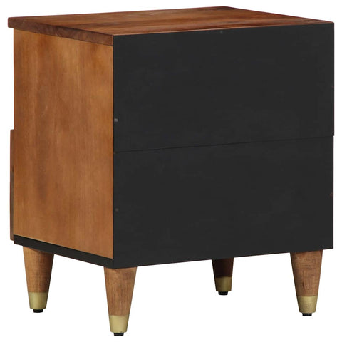 vidaXL Bedside Cabinet Honey brown 40 x 33 x 46 cm Solid mango wood