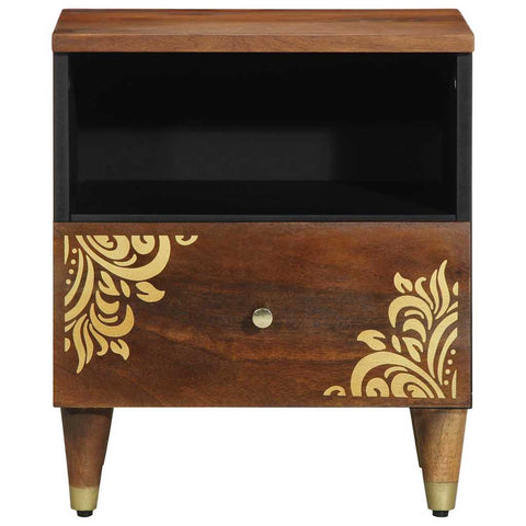 vidaXL Bedside Cabinet Honey brown 40 x 33 x 46 cm Solid mango wood