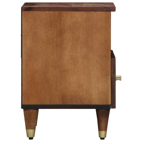 vidaXL Bedside Cabinet Honey brown 40 x 33 x 46 cm Solid mango wood