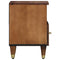 vidaXL Bedside Cabinet Honey brown 40 x 33 x 46 cm Solid mango wood