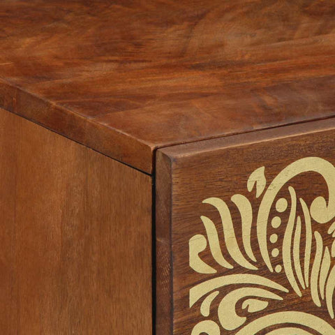 vidaXL Bedside Cabinet Honey brown 50 x 33 x 60 cm Solid mango wood