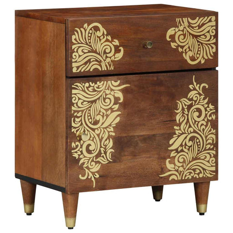 vidaXL Bedside Cabinet Honey brown 50 x 33 x 60 cm Solid mango wood