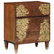 vidaXL Bedside Cabinet Honey brown 50 x 33 x 60 cm Solid mango wood