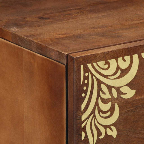 vidaXL Bedside Cabinet Honey brown 50 x 33 x 62 cm Solid mango wood