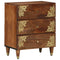 vidaXL Bedside Cabinet Honey brown 50 x 33 x 62 cm Solid mango wood
