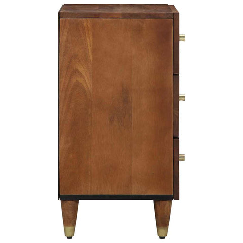 vidaXL Bedside Cabinet Honey brown 50 x 33 x 62 cm Solid mango wood