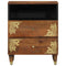 vidaXL Bedside Cabinet Honey brown 50 x 33 x 62 cm Solid mango wood