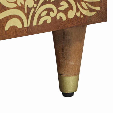 vidaXL Bedside Cabinet Honey brown 50 x 33 x 60 cm Solid mango wood