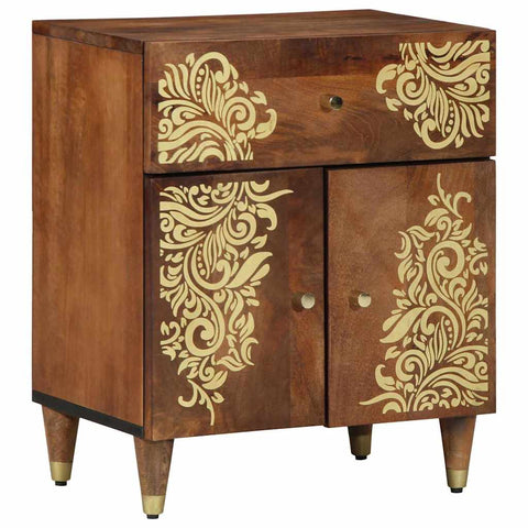 vidaXL Bedside Cabinet Honey brown 50 x 33 x 60 cm Solid mango wood