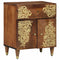 vidaXL Bedside Cabinet Honey brown 50 x 33 x 60 cm Solid mango wood