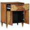 vidaXL Bedside Cabinet Honey brown 50 x 33 x 60 cm Solid mango wood