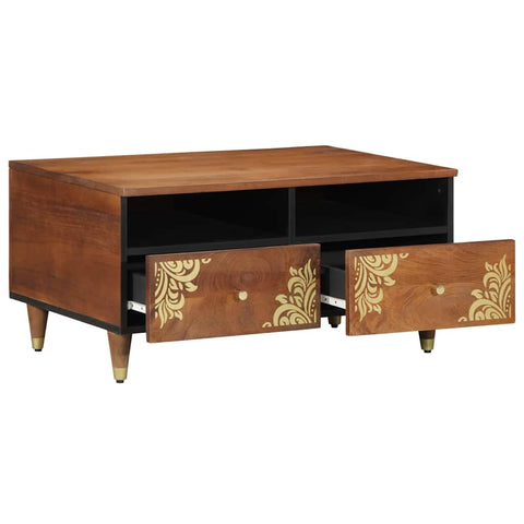 vidaXL Coffee Table Honey brown 80 x 54 x 40 cm Solid mango wood
