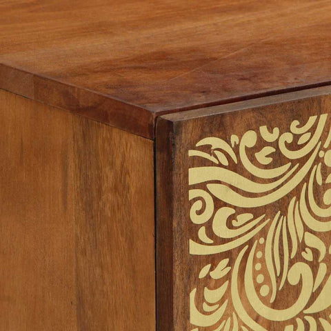 vidaXL TV Cabinet with Shelf Brown 105 x 33.5 x 46 cm Solid Mango wood