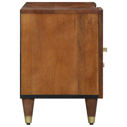 vidaXL TV Cabinet with Shelf Brown 105 x 33.5 x 46 cm Solid Mango wood