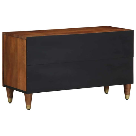 vidaXL TV Cabinet with Shelf Brown 80 x 31.5 x 46 cm Solid Mango wood