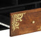 vidaXL TV Cabinet with Shelf Brown 100 x 33.5 x 46 cm Solid Mango wood