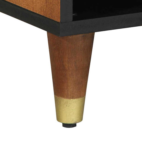 vidaXL TV Cabinet with Shelf Brown 100 x 33.5 x 46 cm Solid Mango wood