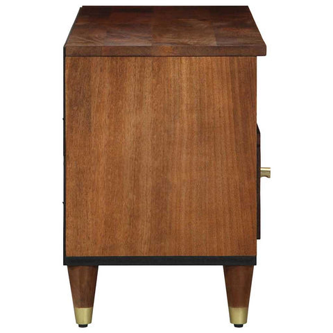vidaXL TV Cabinet with Shelf Brown 100 x 33.5 x 46 cm Solid Mango wood