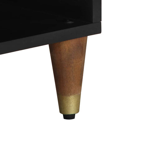 vidaXL TV Cabinet with Drawer Brown 80 x 33.5 x 46 cm Solid Mango wood