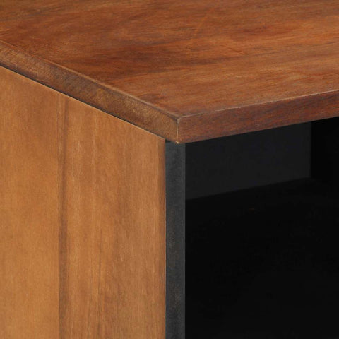 vidaXL TV Cabinet with Shelf Brown 100 x 33.5 x 46 cm Solid Mango wood