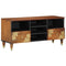 vidaXL TV Cabinet with Shelf Brown 100 x 33.5 x 46 cm Solid Mango wood