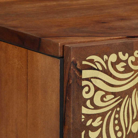 vidaXL Bathroom Cabinet Brown 38 x 33.5 x 48 cm Solid Mango wood
