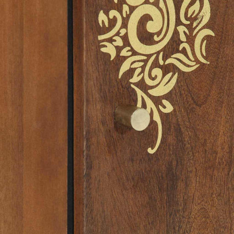 vidaXL Bathroom Cabinet Brown 38 x 33.5 x 48 cm Solid Mango wood
