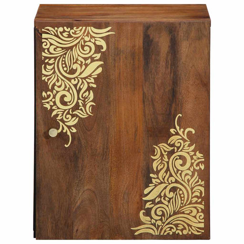 vidaXL Bathroom Cabinet Brown 38 x 33.5 x 48 cm Solid Mango wood