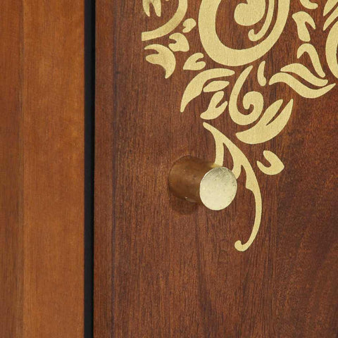 vidaXL Bathroom Cabinet Brown 38 x 33.5 x 58 cm Solid Mango wood
